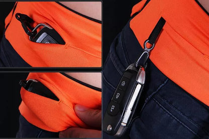Elastic waistband sports belt bag for mobile phones in various colors