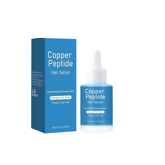 Copper peptide hair oil in a 30ml plastic bottle, product code FP-B016.