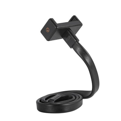 Flexible adjustable hose phone holder with aluminium core and silicone ABS cover for mobile device mounting