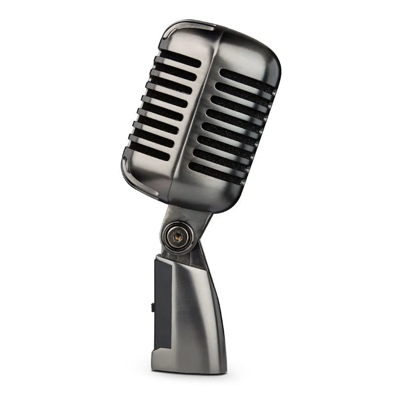 Retro condenser microphone in FG2 colour with cardioid design for wireless karaoke and recording