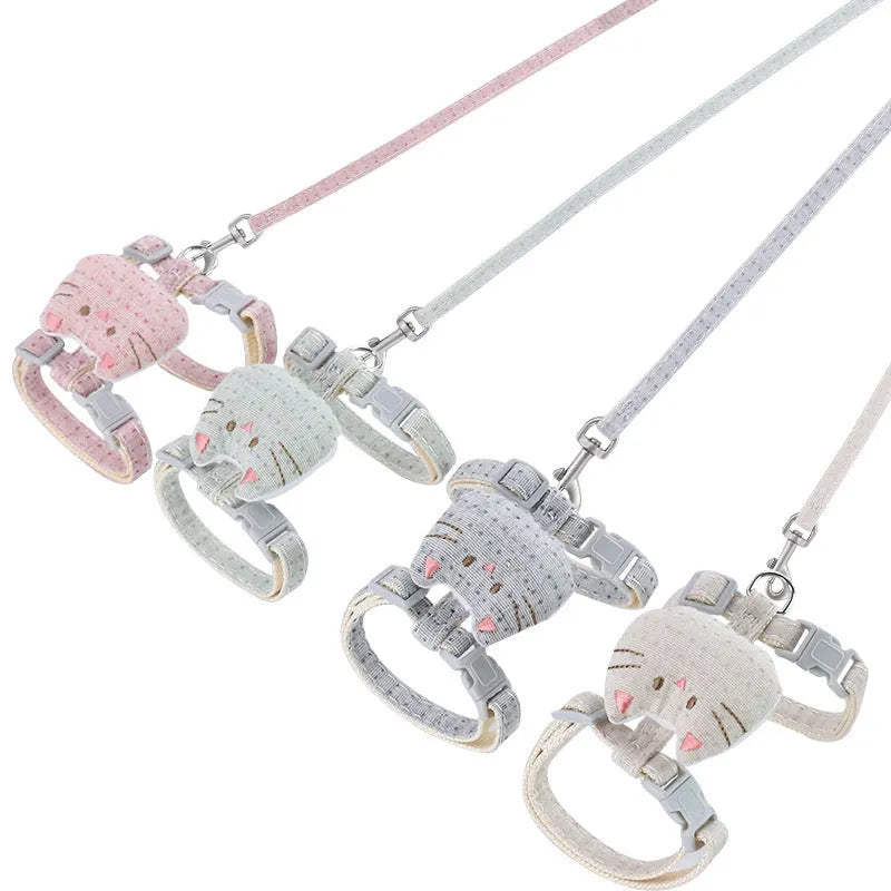 T-shaped cloth cat pulling rope in four colour options for interactive pet play