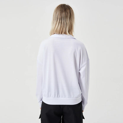 Cozy women's pullover sweatshirt in various colors for stylish and comfortable casual wear.