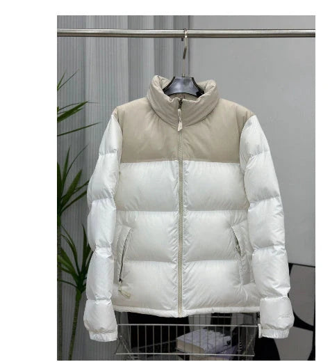 Stylish winter stand collar cotton padded jacket for men and women in various colors