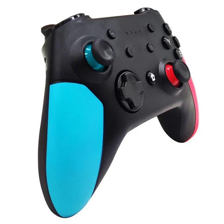 Bluetooth gamepad for Switch, PC and Android with vibration in blue and red colour options