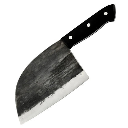 Premium stainless steel butcher knife with a wooden handle, perfect for home chefs who want to elevate their cooking experience.