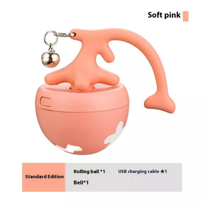 Smart Interactive Cat Toy Ball in vibrant colors with detachable tail