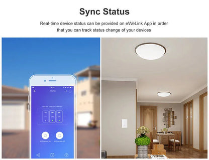 Smart wall switch with tempered glass panel, touch control, 220-250V 10A, 120mm mounting hole distance