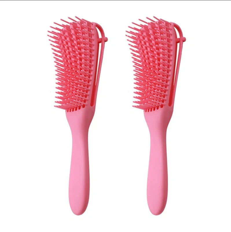 Knotted Haircut Massage Octopus Curling Comb in various colors for gentle detangling and scalp massage