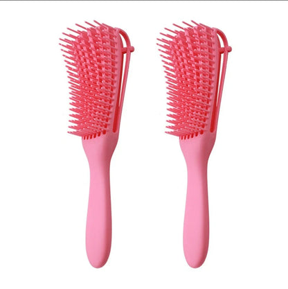 Knotted Haircut Massage Octopus Curling Comb in various colors for gentle detangling and scalp massage