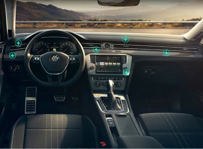 F6 Strip Plate Magnetic Car Phone Holder with steel spring frame in grey