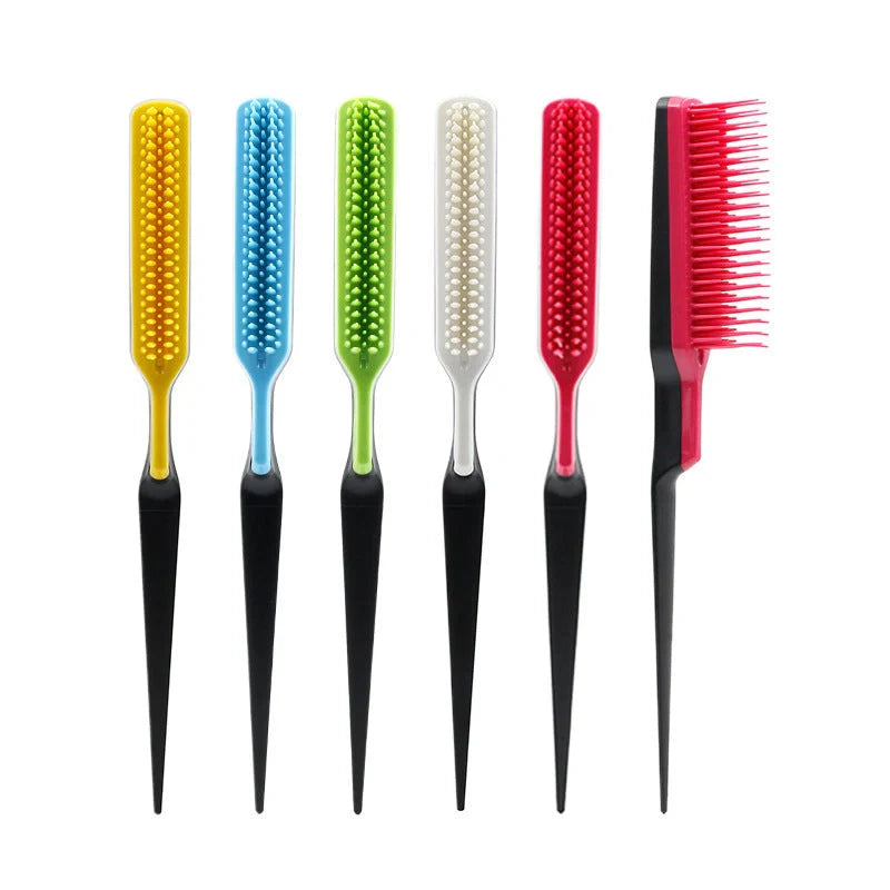 Stylish Fluffy Hair Comb in multiple vibrant colors, made from premium ABS material for effortless hair styling and detangling