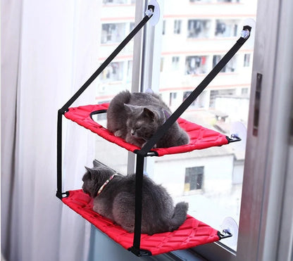 Cat Hammock Window Resting Seat Perch for indoor cats, available in multiple colors