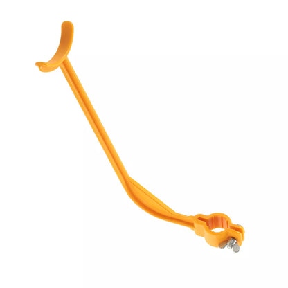 Yellow plastic golf swing trainer for improving swing accuracy and distance