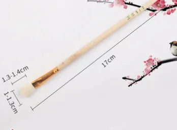 Wool brush painting pen with soft head for ceramic tracing and painting