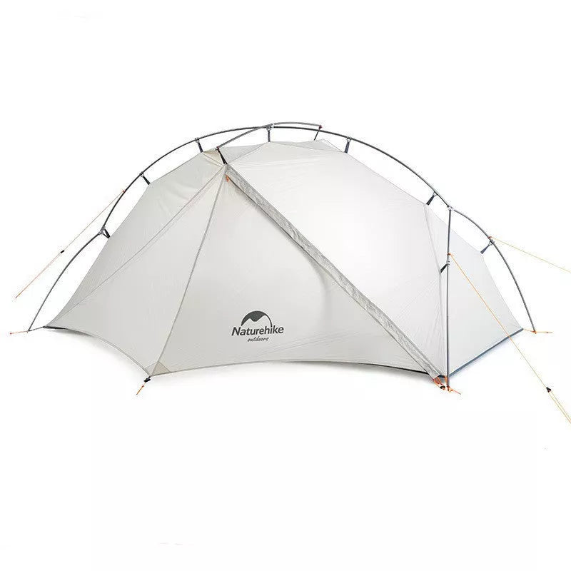 Ultra-light outdoor camping tent in Moonlight White with aluminum alloy poles