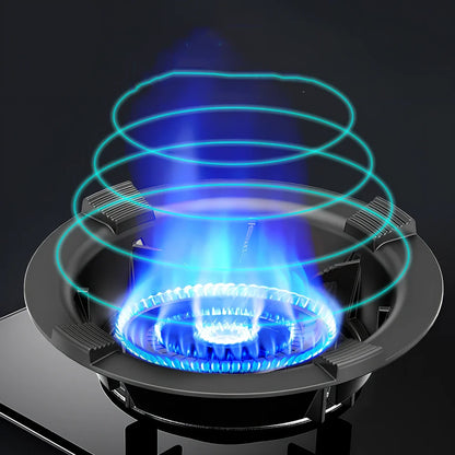 Cast iron gas stove wind shield with 25cm diameter and non-slip rubber feet