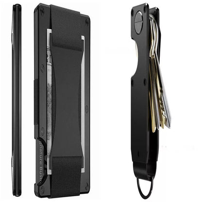 Metal carbon fiber wallet with RFID blocking technology in various colors