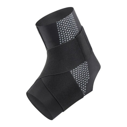 Lycra cloth ankle support brace for adults in black and skin colour, sizes L to XXL.