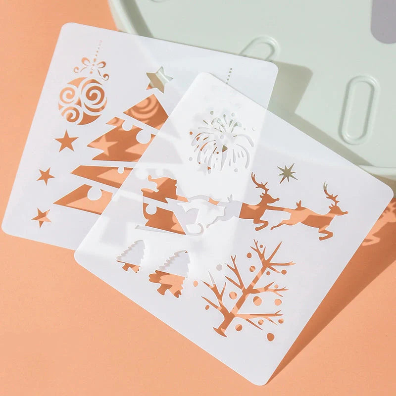 Stylish DIY holiday photo tent kit with hollowed-out design for easy festive decor and custom Christmas scenes