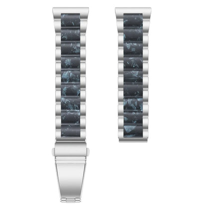Fashion Personality resin watch strap in multiple colours showing 18cm length and connection points for Apple Watch and universal 22mm watches