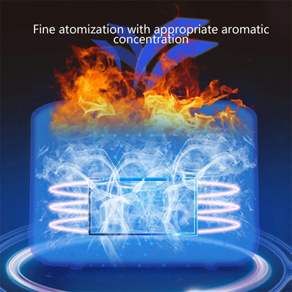 Soothing Flame Humidifier with Adjustable Flame Effect and Essential Oil Diffusion Capabilities