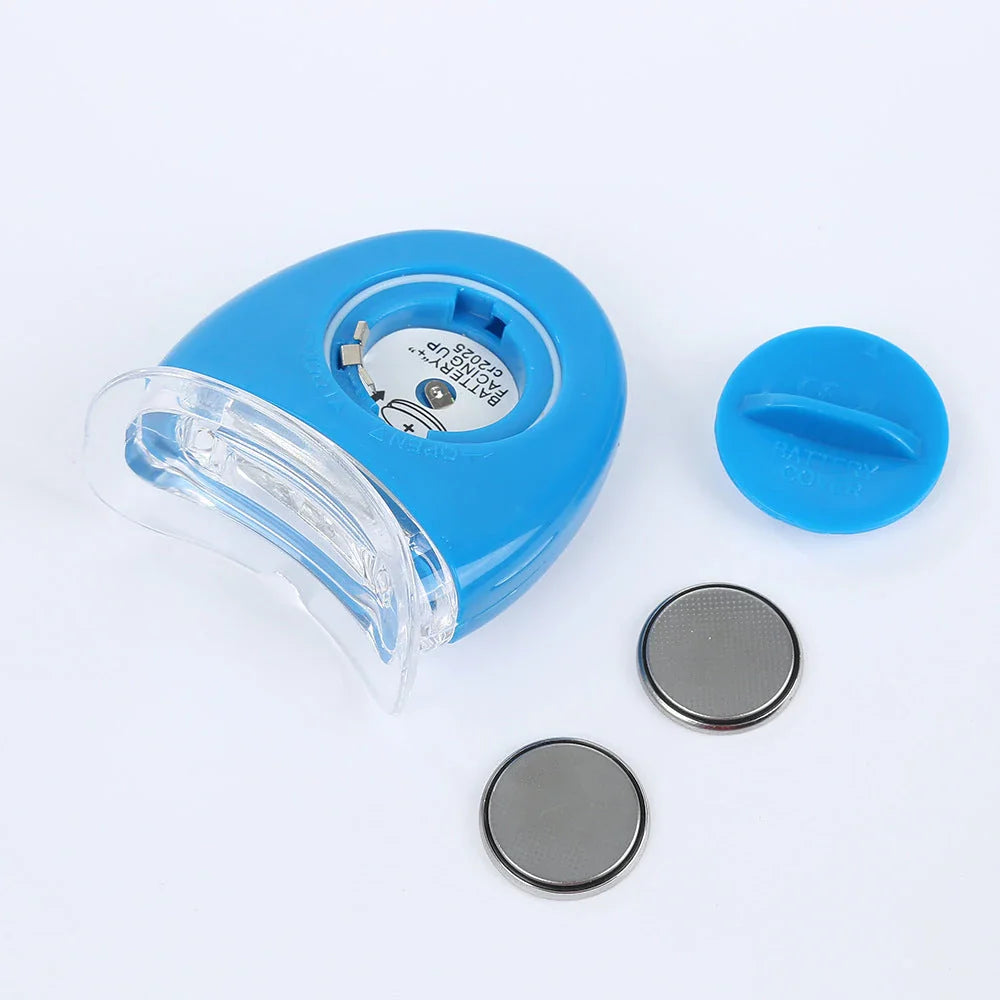 Premium blue LED teeth whitening lamp for a radiant, camera-ready smile