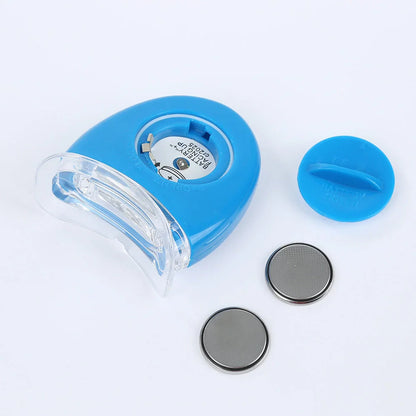 Premium blue LED teeth whitening lamp for a radiant, camera-ready smile