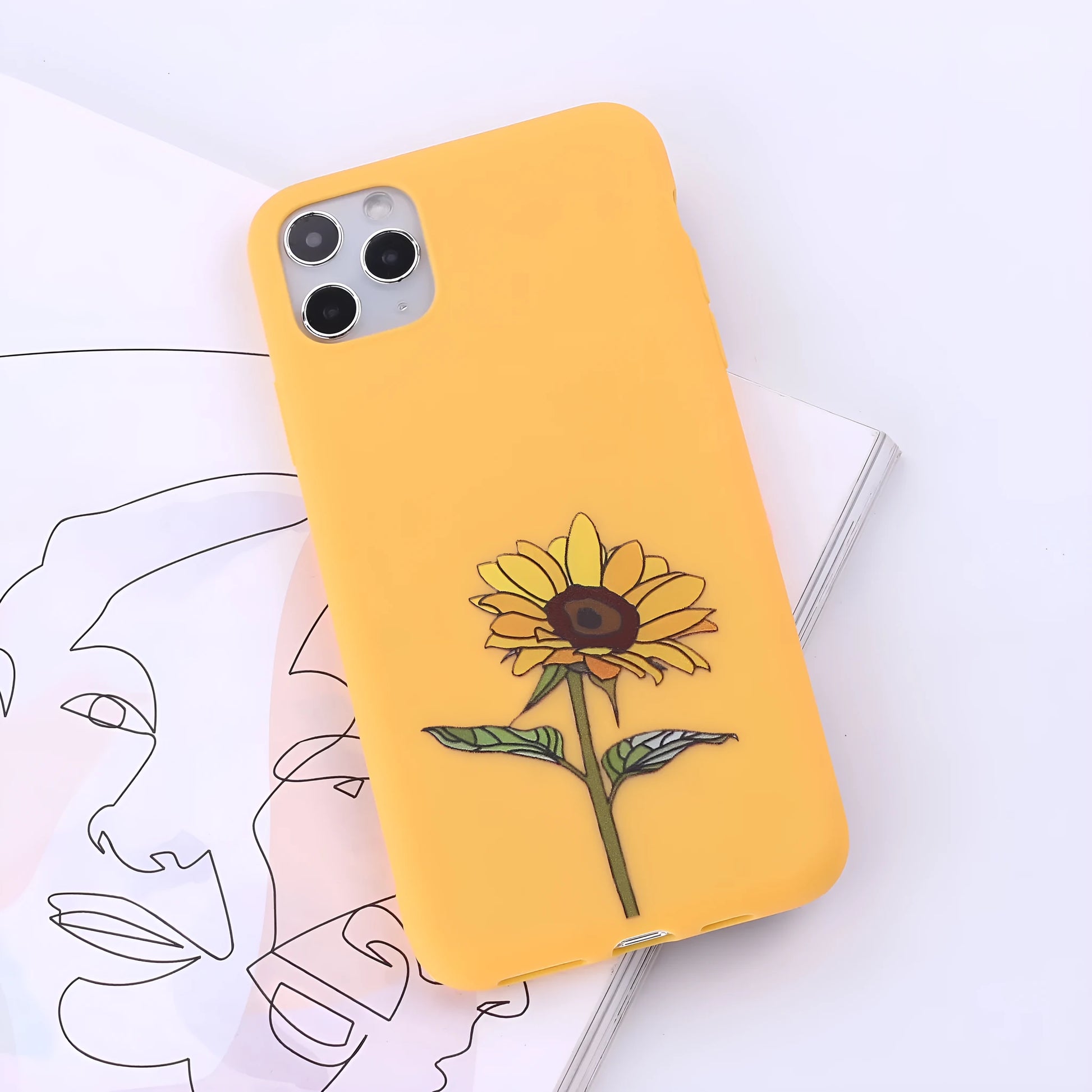 TPU mobile phone case for Apple iPhone in a selection of multi-colour painted back cover designs.
