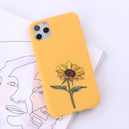 TPU mobile phone case for Apple iPhone in a selection of multi-colour painted back cover designs.