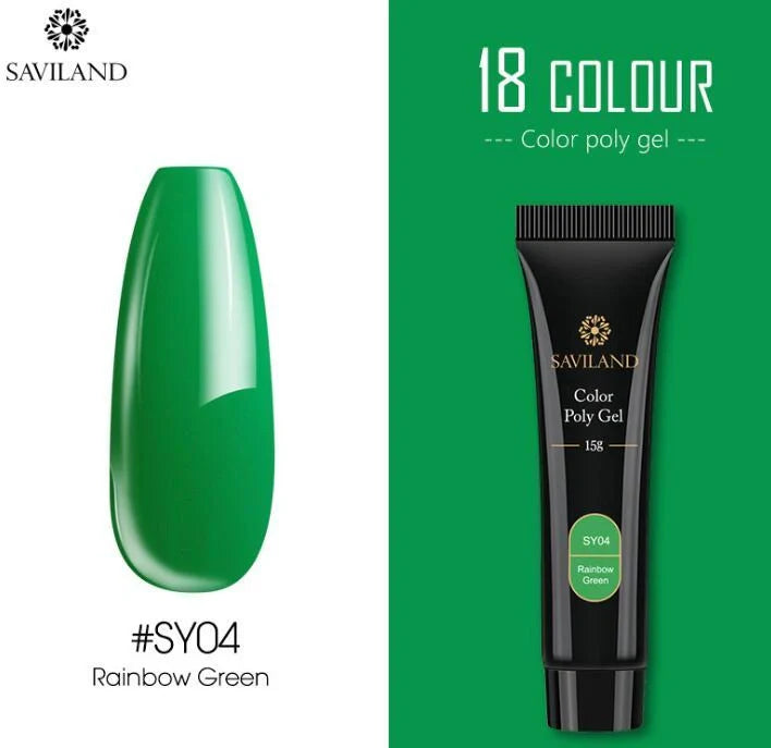 15g colored crystal nail extension glue with UV protection in various colors