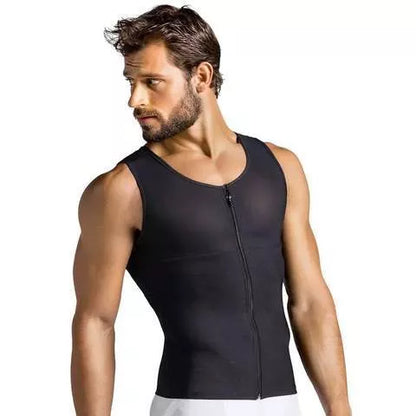 Men's Sports Vest Rubber Corset in multiple colors for body shaping and support