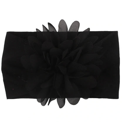 Adorable chiffon flower baby headband for your little princess, available in multiple colors.
