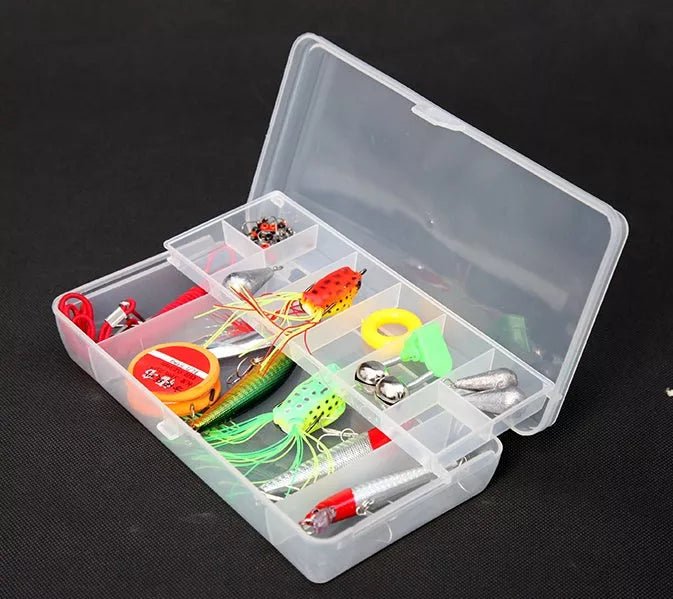 Fishing Accessories Smart Box with double-layer bait storage in transparent color