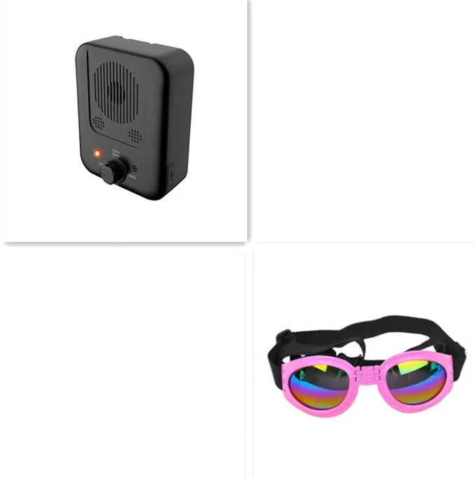 Ultrasonic anti-barking device for dogs with automatic 50-foot detection, suitable for outdoor mounting