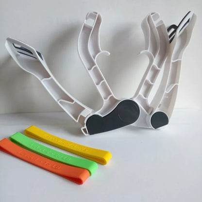 White Arms & Upper Body Workout tool with ABS and silicone construction