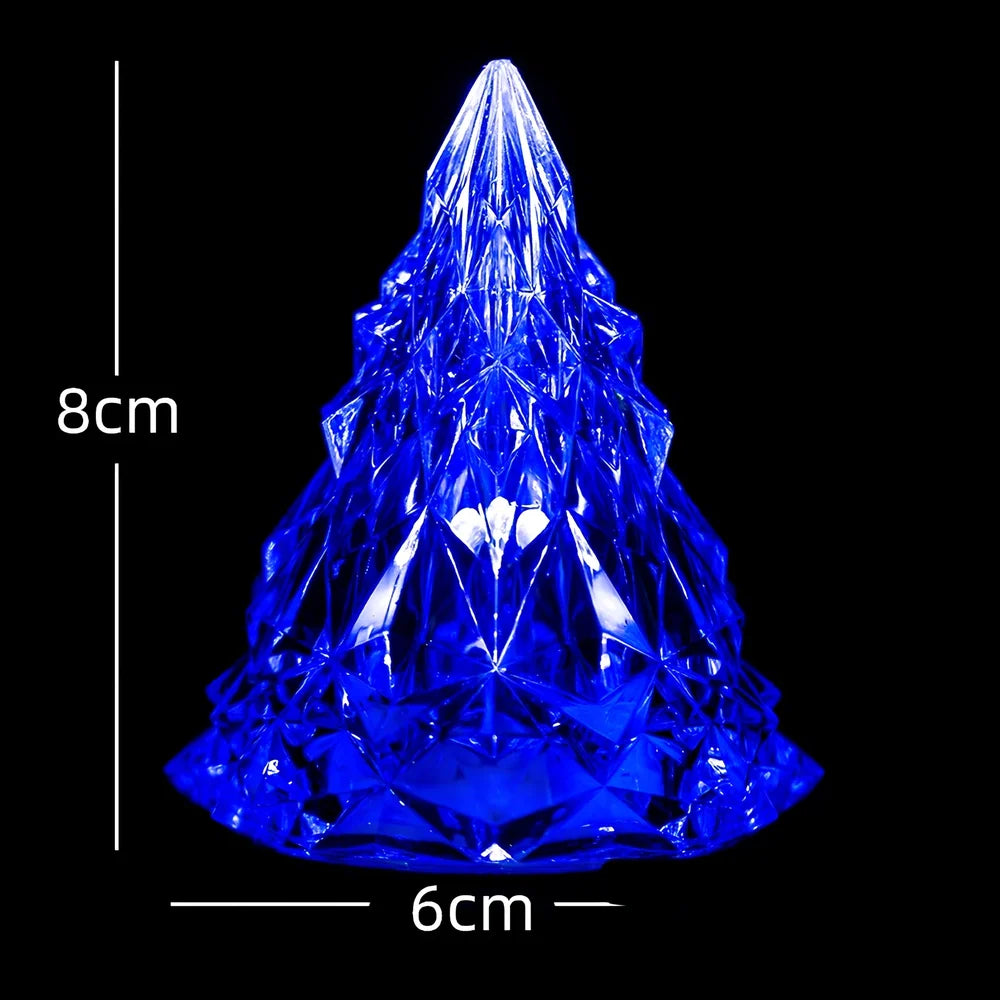Iceberg-shaped LED night light with crystal construction and 7 colour options measuring 15cm height
