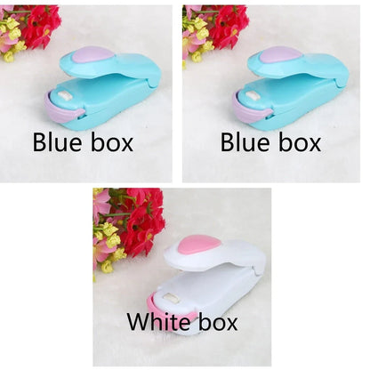 Mini hand pressure heat sealing machine measuring 10cm with magnetic base for plastic bag food preservation