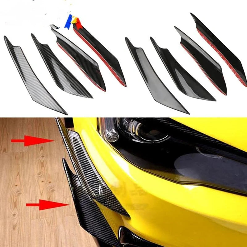 Premium carbon fiber automotive bumper guard with sleek design for enhanced style and protection