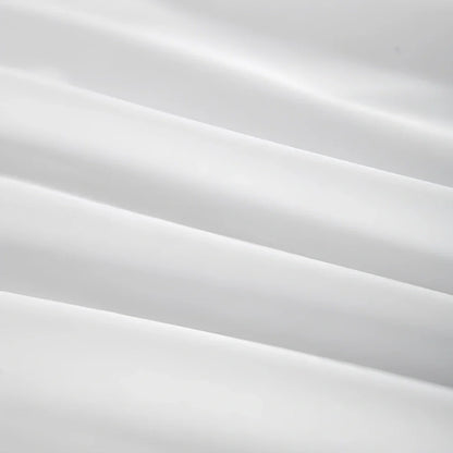 Four-piece 100% cotton bedding set in plain pattern, twill weave, 200x230cm fitted sheet for double bed