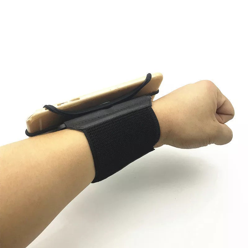 Detachable mobile phone holder with 360-degree rotation on arm