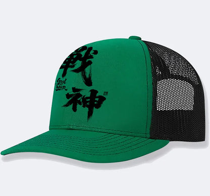 Men's casual baseball cap in black with adjustable strap and structured peak