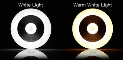 Motion-activated sensor night light with soft, glare-free illumination for hands-free convenience