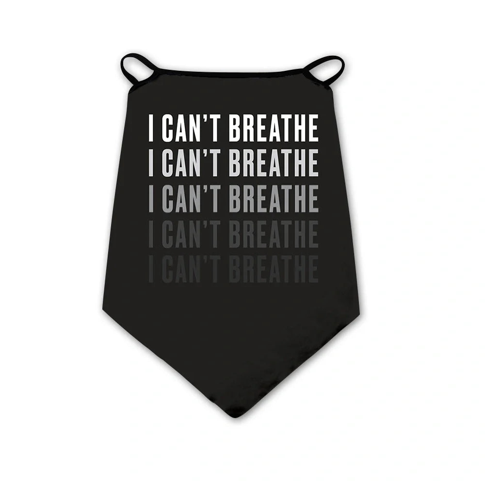 I can't breathe scarf in lightweight polyester, suitable for all seasons