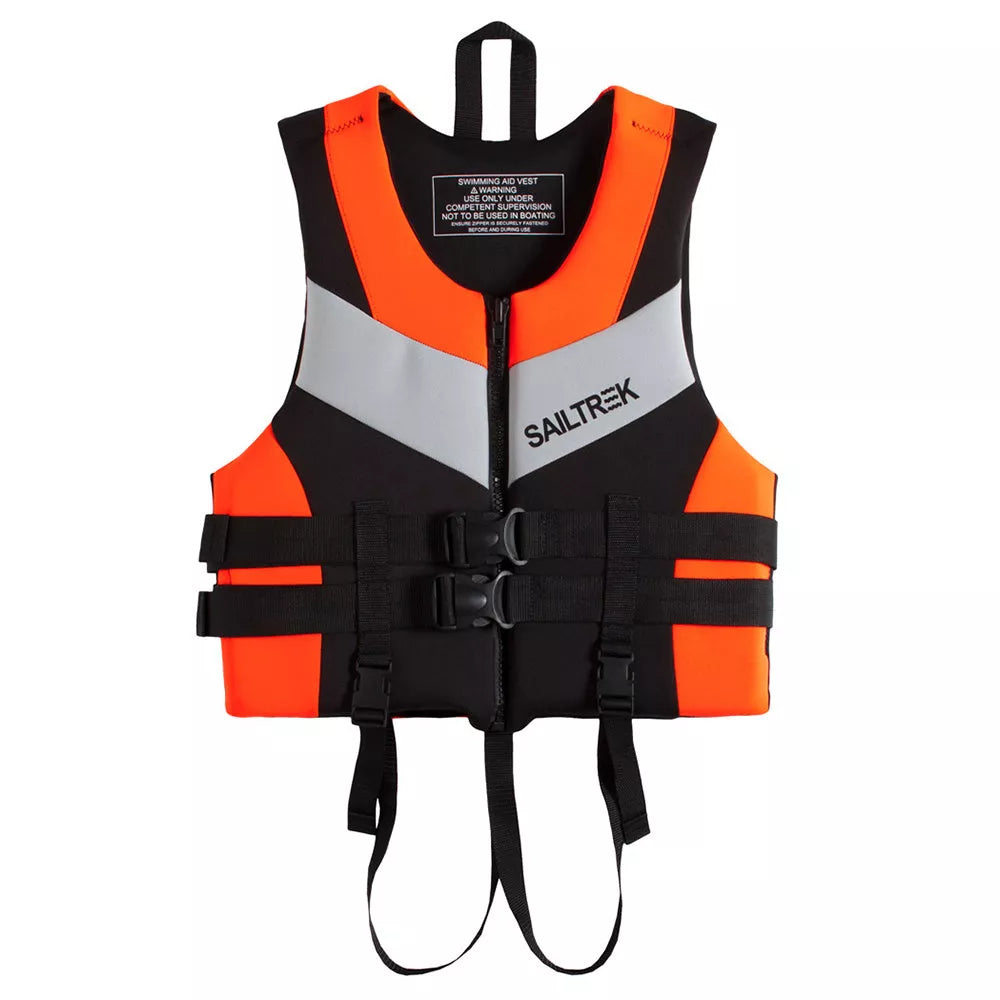 Professional life jacket with thickened buoyancy in red, orange, or green