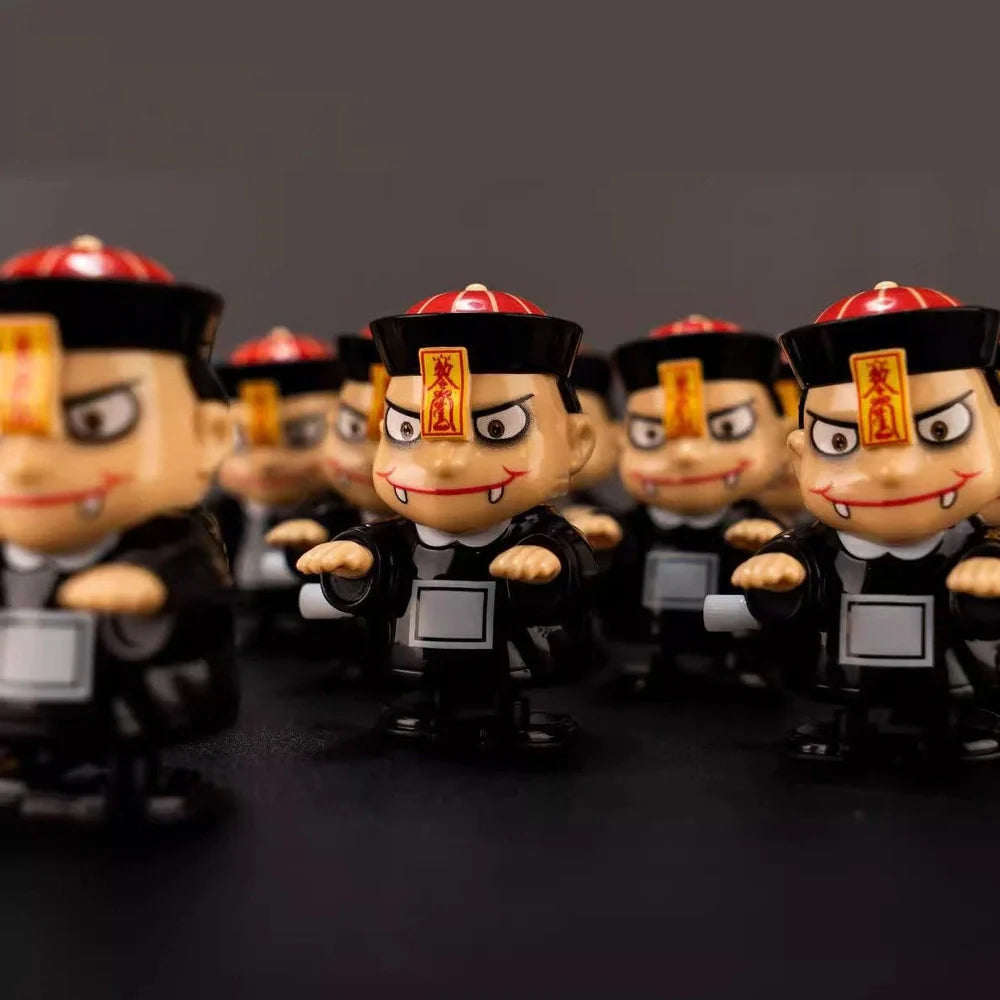 Chinese zombie doll toy with mechanical walking and head-shaking functions