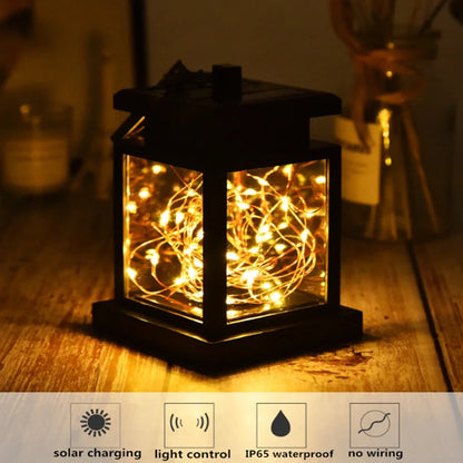 Solar Star Light garden decoration with 30 LED beads in outdoor setting