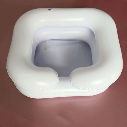Premium inflatable shampoo basin with high-quality PVC material, suitable for elderly care and home grooming needs