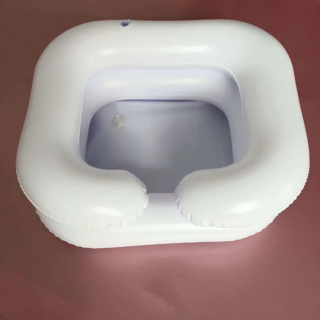 Premium inflatable shampoo basin with high-quality PVC material, suitable for elderly care and home grooming needs