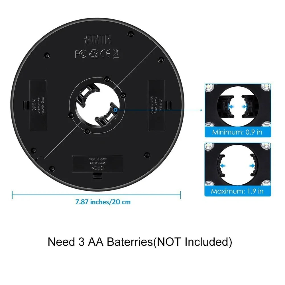 Detachable umbrella camping light with Roman illumination pattern and magnetic mounting system