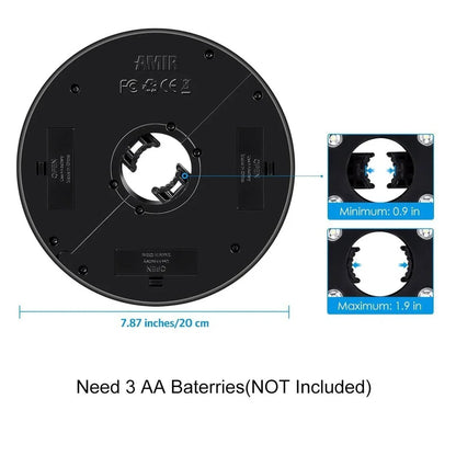 Detachable umbrella camping light with Roman illumination pattern and magnetic mounting system